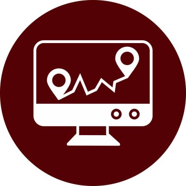 konum pin vektör simgesi modern illüstrasyon tasarımı