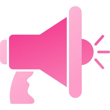 megafon simgesi, vektör illüstrasyonu