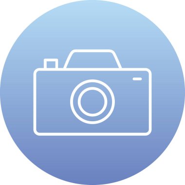 Kamera. Web simgesi basit illüstrasyon