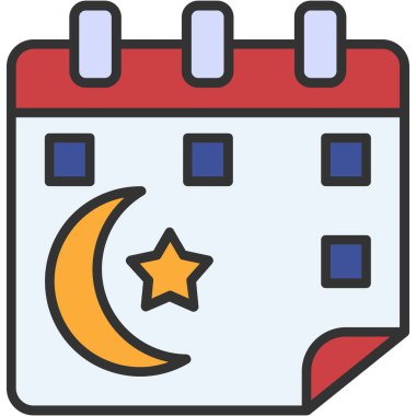 Takvim simgesi, vektör çizimi