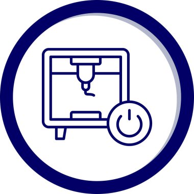 bilgisayar izleme simgesi, vektör illüstrasyonu