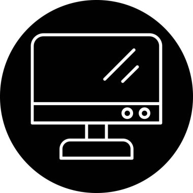 monitör vektör illüstrasyon tasarımını izle