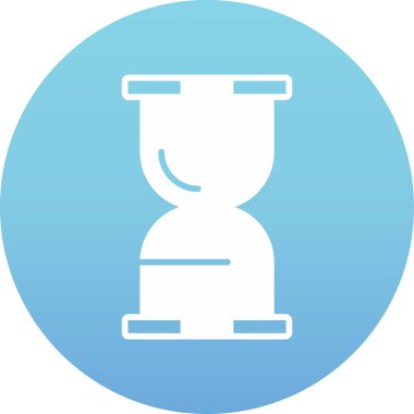 Kum saati. Web simgesi basit illüstrasyon