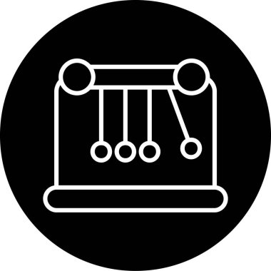 Sarkacı ağ simgesi, vektör illüstrasyonu