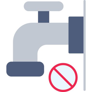 Su musluğu. Web simgesi