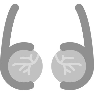 Kulak. Web simgesi basit illüstrasyon