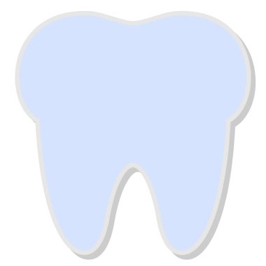 Diş ikonu. Web için basit diş vektörü simgeleri çizimi