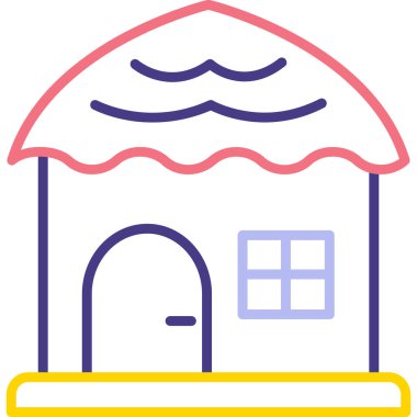 ev simgesi vektör illüstrasyonu