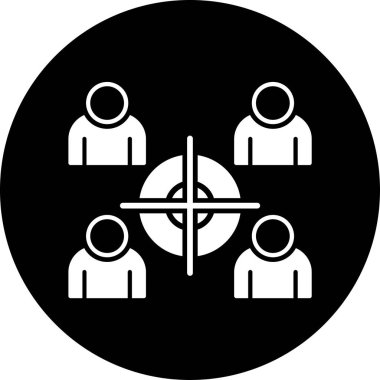 İnsan simgesinin vektör illüstrasyonu