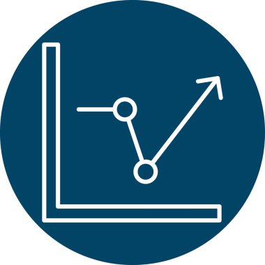 Bir grafik simgesinin vektör illüstrasyonu