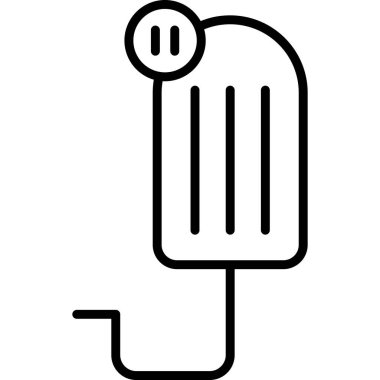 elektrik el vektör çizgisi simgesi tasarımı