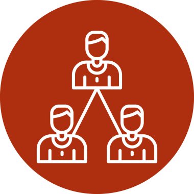 Ofisteki bir kişinin vektör simgesi. iş