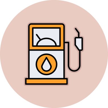 Yakıt Pompası Vektör İllüstrasyonu