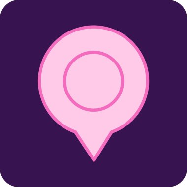 pin konumu haritası simgesi - taslak biçimi