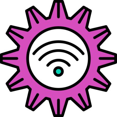 wifi modern simgesi, vektör illüstrasyonu