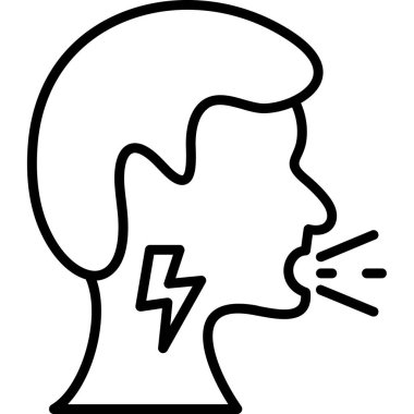 Burun ikonu olan bir adam, taslak tarzı