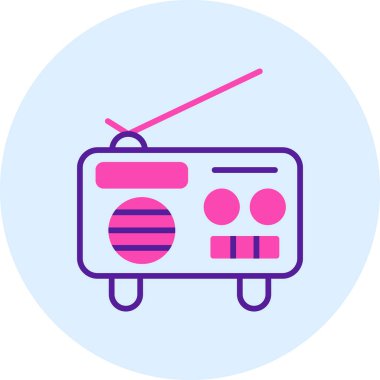 Televizyon. Web simgesi basit illüstrasyon