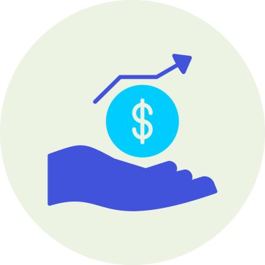 Dolar. Web simgesi basit illüstrasyon