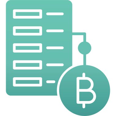 bitcoin. Web simgesi basit illüstrasyon