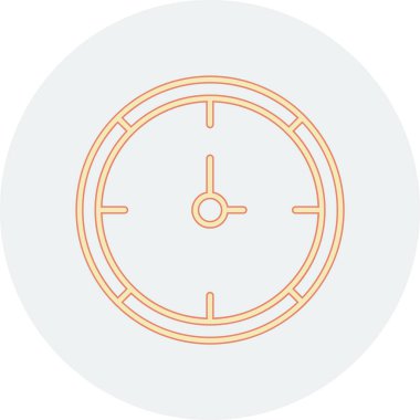 Alarm saat simgesi vektör illüstrasyonu