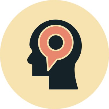 yaratıcı düşünme simge vektör çizim