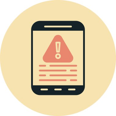 Uyarı simgesinin vektör illüstrasyonu