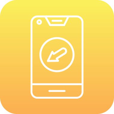 Vektör akıllı telefon simgesi illüstrasyonu