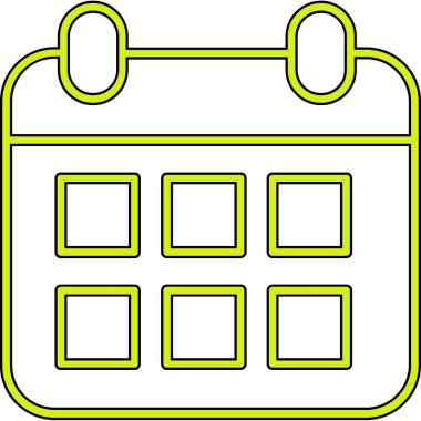 Takvim. Web simgesi basit tasarım