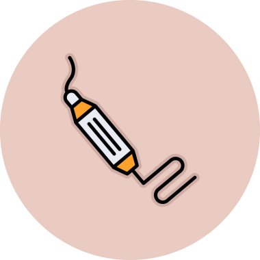 3d Yazdırma Kalemi Ağı simgesi, vektör illüstrasyonu