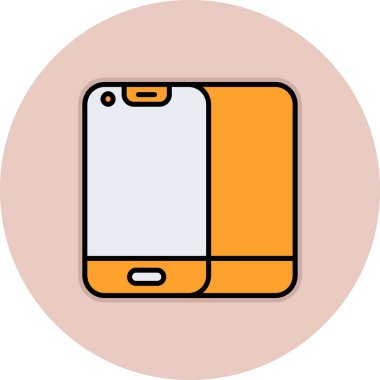 Akıllı telefon. Web simgesi basit illüstrasyon