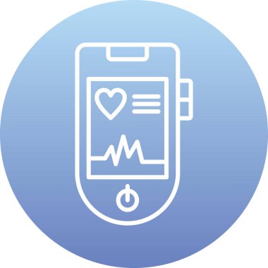 Kalp atışını vektör simgesi