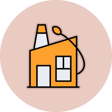 ev vektörü simgesi modern basit çizgi çizimi