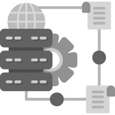 Veri sunucu simgesine ev sahipliği yapan sunucu