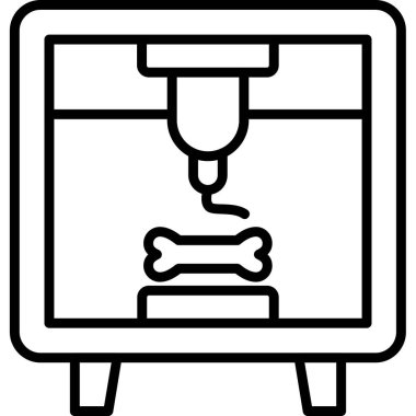 köpek kemiği yemek simgesi ana hatlarıyla