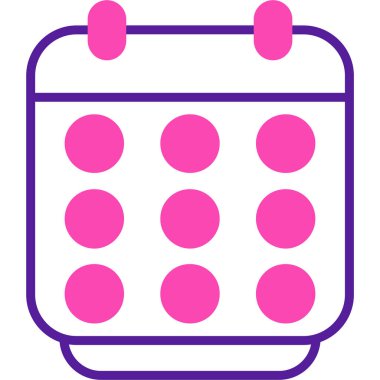 Takvim simgesi vektör illüstrasyonu