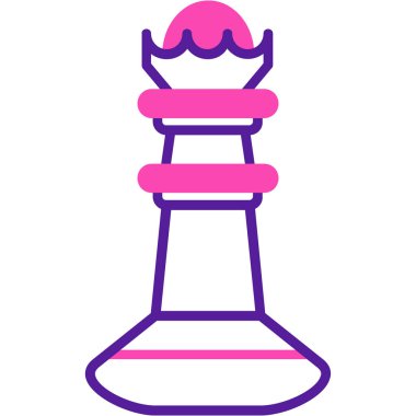 Satranç. Web simgesi basit illüstrasyon