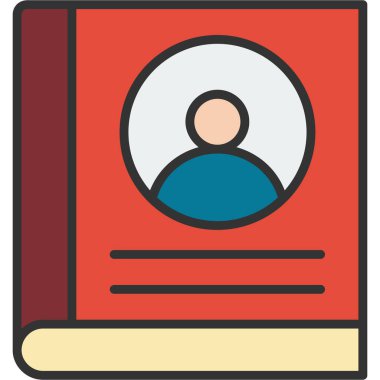 kitap vektör simgesi, basit vektör illüstrasyonu