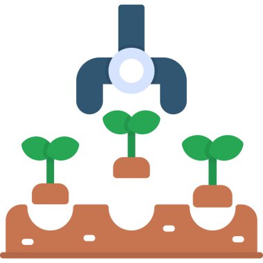 Bitki. Web simgesi basit illüstrasyon