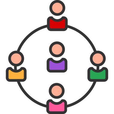 İnsan simgesi, vektör illüstrasyonu