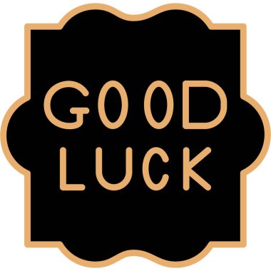 Beyaz arka planda iyi şanslar.