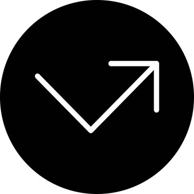 ok simgesi vektör illüstrasyonu