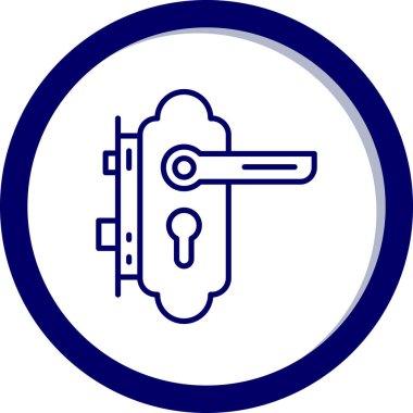 Kilit. Web simgesi basit illüstrasyon