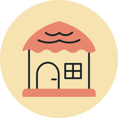 Bina. Web simgesi basit tasarım