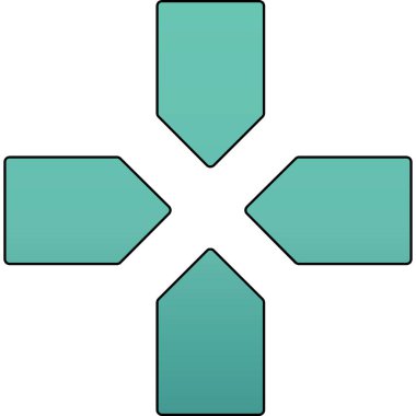 çapraz simge, basit vektör illüstrasyonu