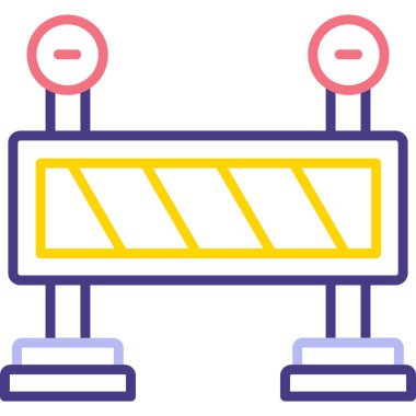 Trafik ışıkları web simgesi, basit illüstrasyon