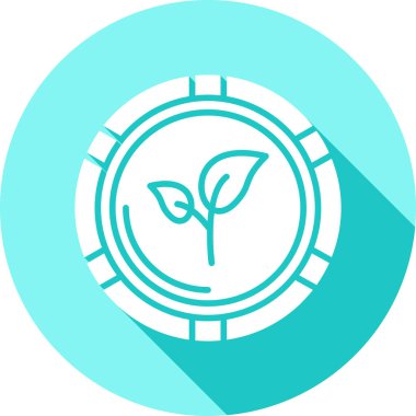 Bitki simgesinin vektör illüstrasyonu