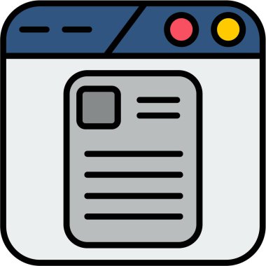 belge web simgesi basit tasarım