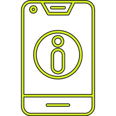 Cep telefonu simgesi, vektör illüstrasyonu