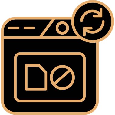 Pil. Web simgesi basit illüstrasyon