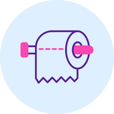 Tuvalet. Web simgesi basit illüstrasyon